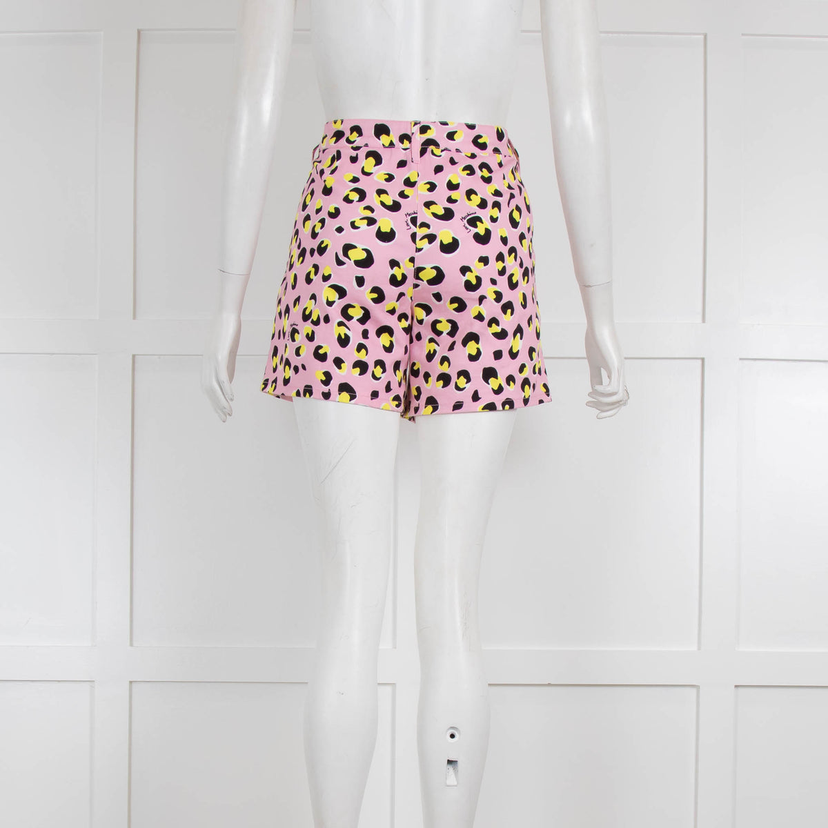 Love Moschino Pink & Yellow Animal Print Shorts