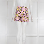 Love Moschino Pink & Yellow Animal Print Shorts