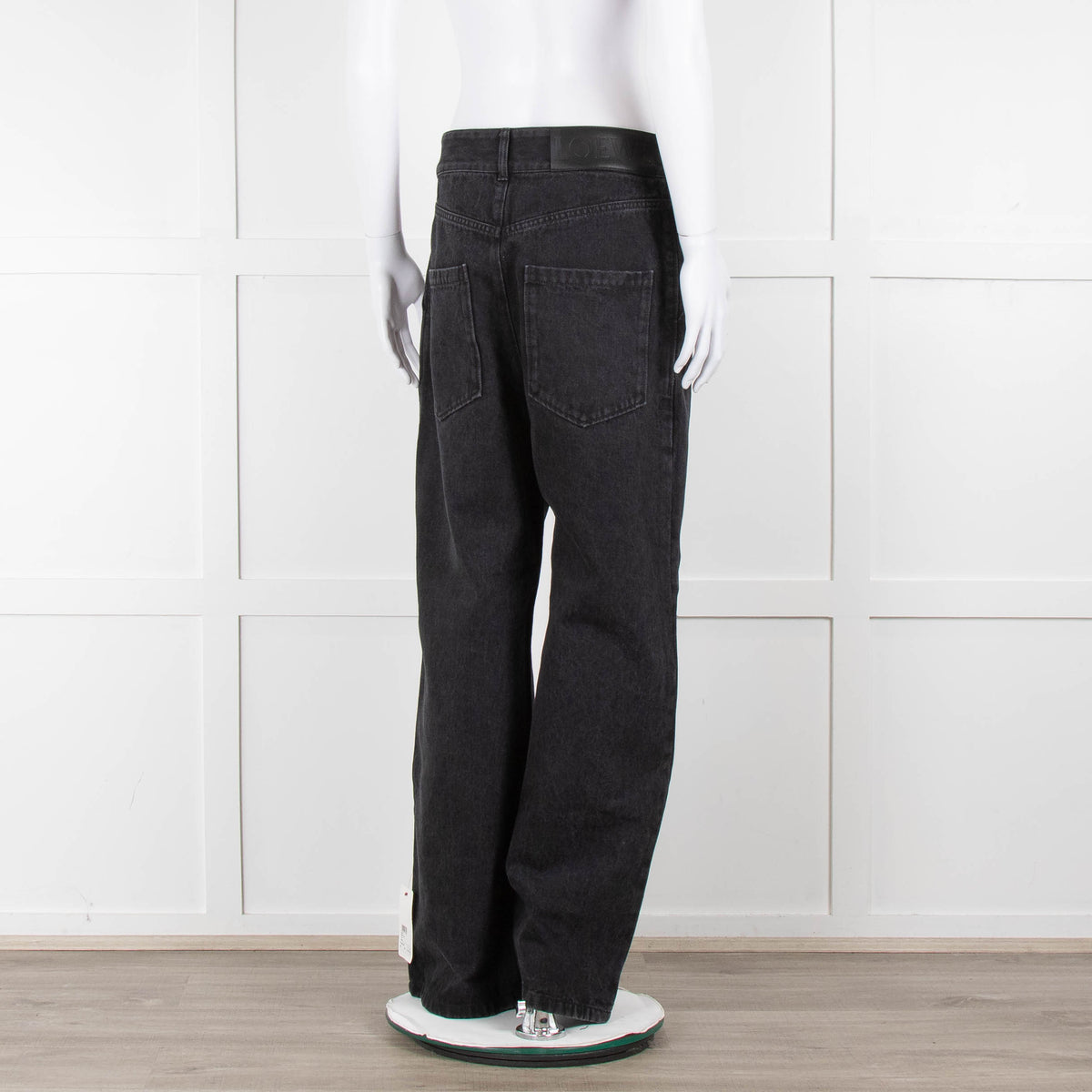 Loewe  Anagram Grey Jeans With White Embossed Logo