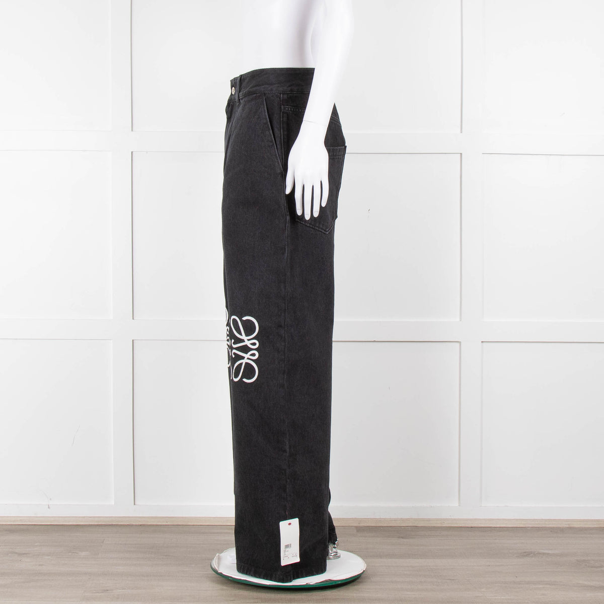 Loewe  Anagram Grey Jeans With White Embossed Logo
