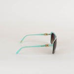 Tiffany & Co Tortoise Shell Sunglasses With Blue Arms