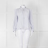M.A.B.E White Blue Striped Long Sleeve Top