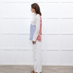 Etro Orange Paisley Back Stripe Front Shirt