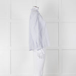 M.A.B.E White Blue Striped Long Sleeve Top
