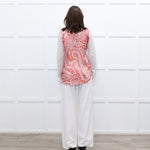 Etro Orange Paisley Back Stripe Front Shirt