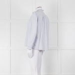 M.A.B.E White Blue Striped Long Sleeve Top