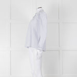 M.A.B.E White Blue Striped Long Sleeve Top