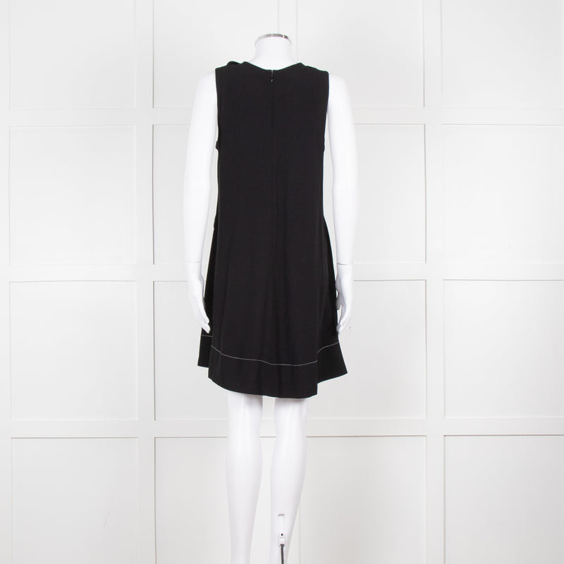 Proenza Schouler Black Sleeveless Harness Detail Mini Dress