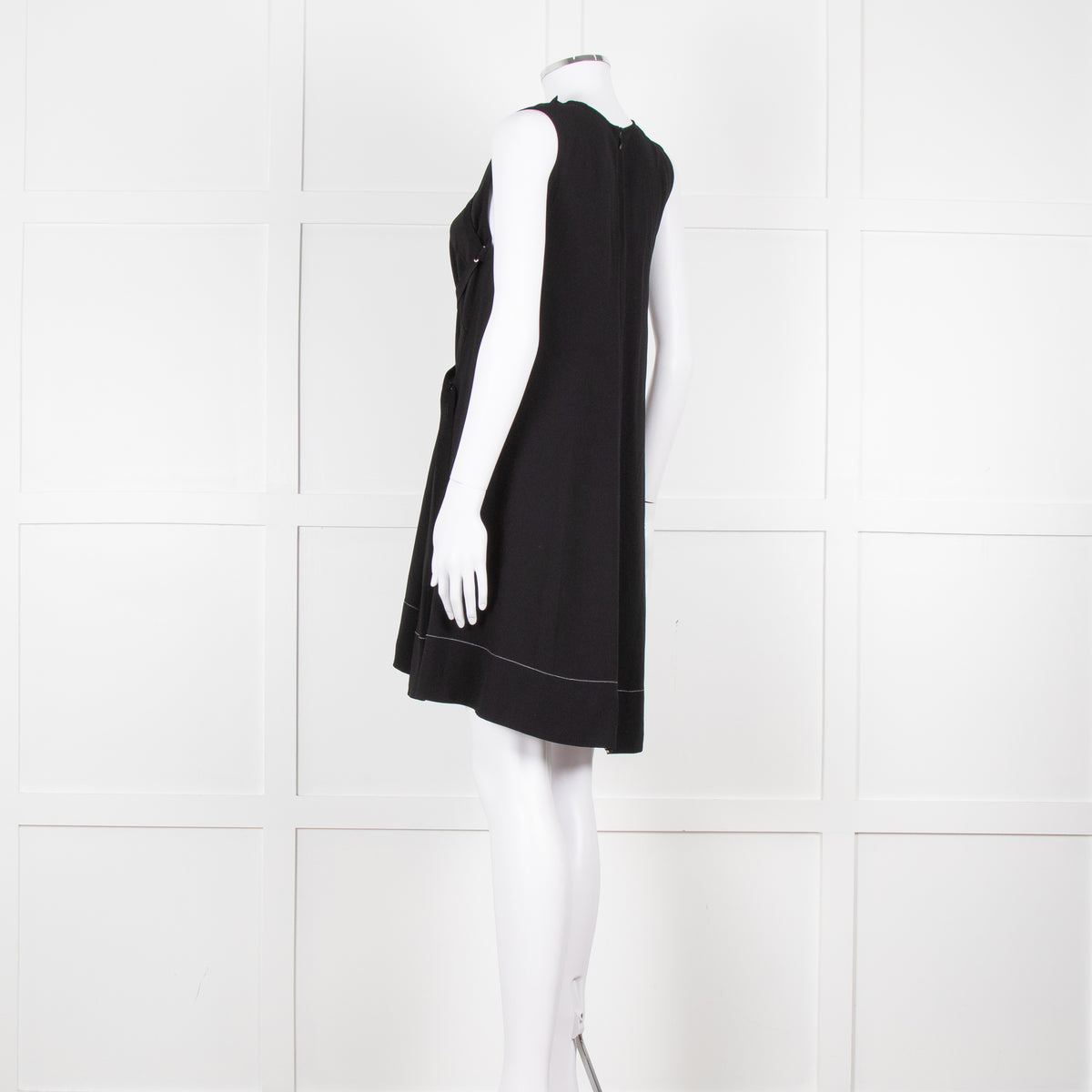 Proenza Schouler Black Sleeveless Harness Detail Mini Dress