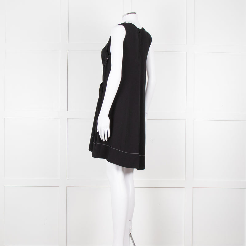 Proenza Schouler Black Sleeveless Harness Detail Mini Dress