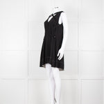 Proenza Schouler Black Sleeveless Harness Detail Mini Dress