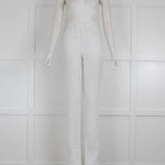 Albus Lumen White Cotton Trousers