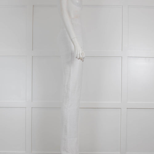 Albus Lumen White Cotton Trousers