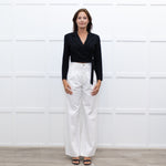 Ba&Sh Black Cropped Tie Waist Jacket
