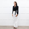 Ba&Sh Black Cropped Tie Waist Jacket