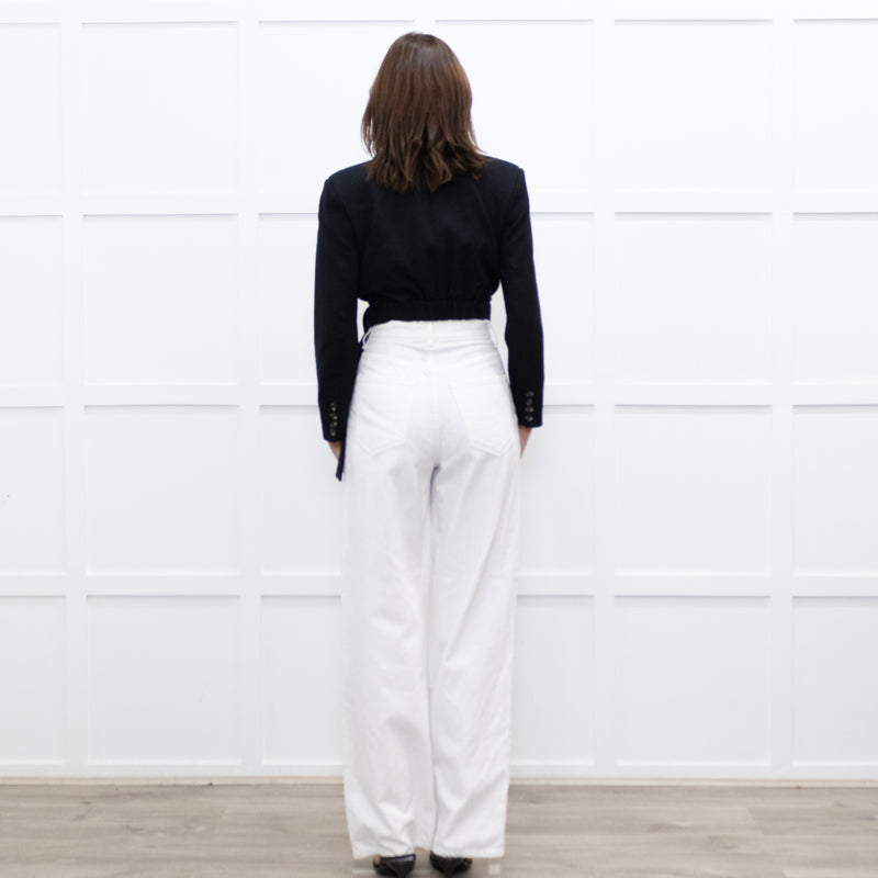 Ba&Sh Black Cropped Tie Waist Jacket