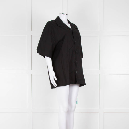 Off-White Black Cotton Shortsleeve Shirt