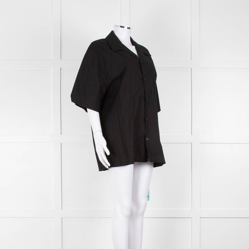 Off-White Black Cotton Shortsleeve Shirt