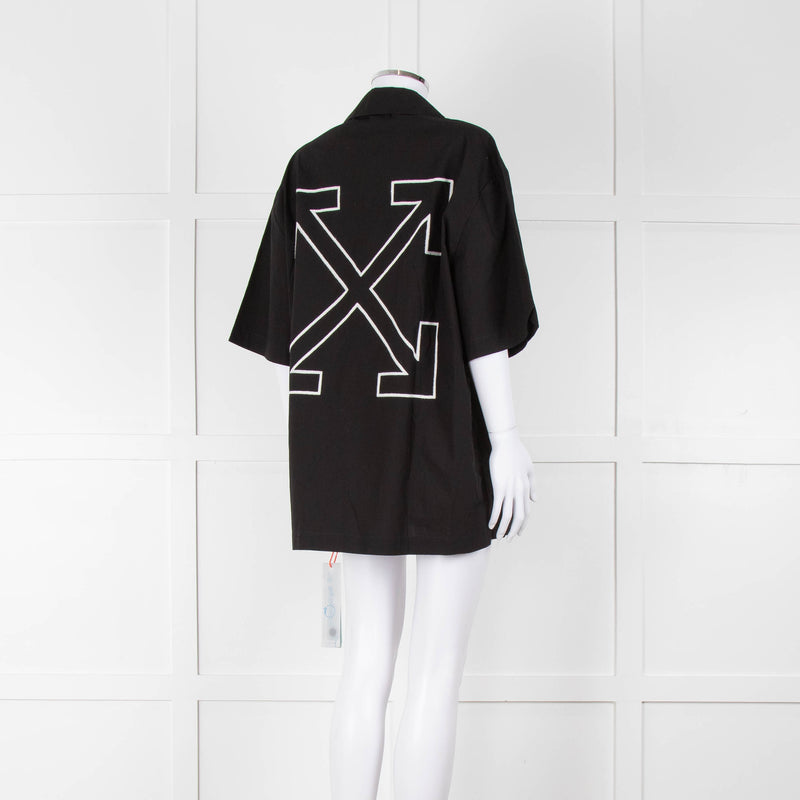 Off-White Black Cotton Shortsleeve Shirt
