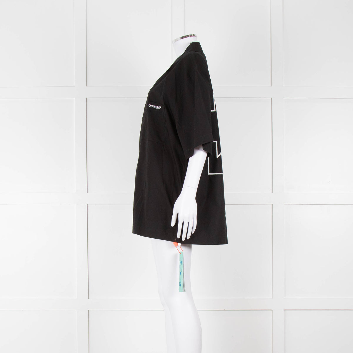 Off-White Black Cotton Shortsleeve Shirt