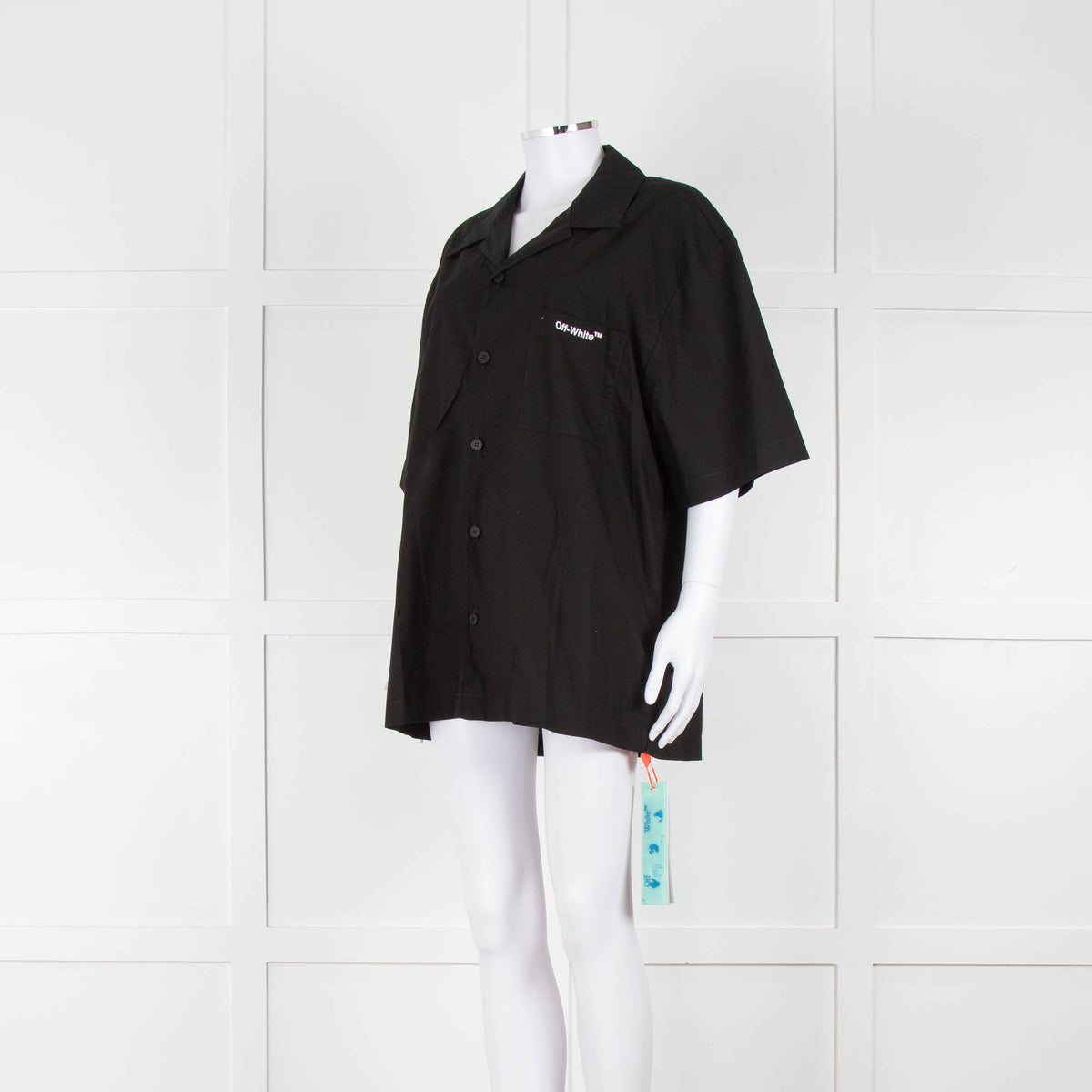 Off-White Black Cotton Shortsleeve Shirt