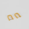 Otiumberg Chunky Square Gold Hoop Earrings