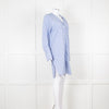 Rag & Bone White Blue Striped Cotton Shirt Dress