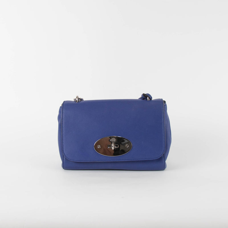Mulberry Royal Blue Lily Bag With Silver Hardware