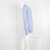 Rag & Bone White Blue Striped Cotton Shirt Dress