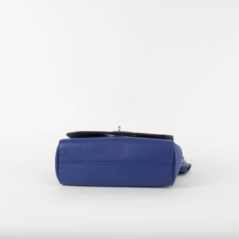Mulberry Royal Blue Lily Bag With Silver Hardware