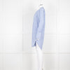 Rag & Bone White Blue Striped Cotton Shirt Dress
