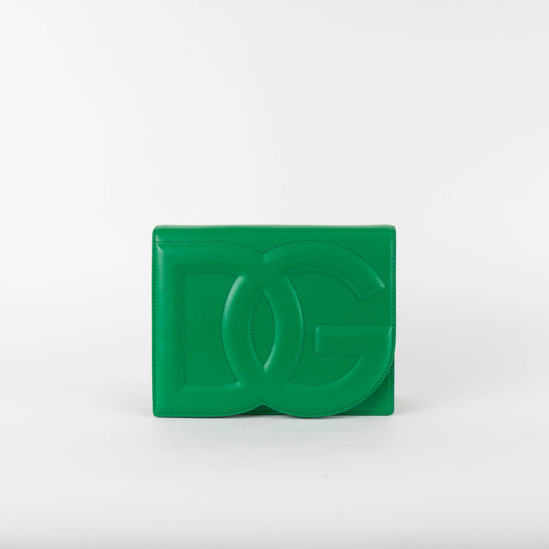 Dolce & Gabbana DG Green Leather Crossbody Bag