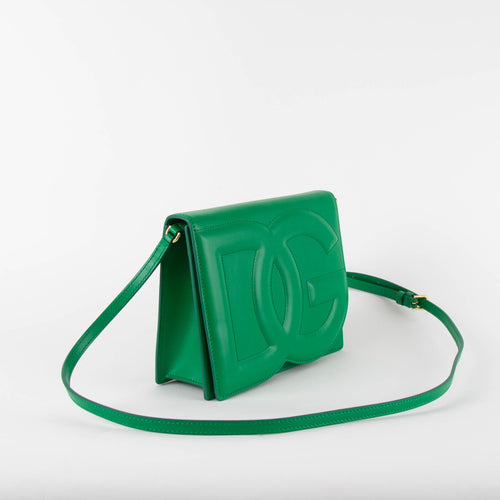 Dolce & Gabbana DG Green Leather Crossbody Bag