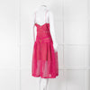 Self-Portrait Pink Lace Sleeveless Dress