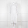 Loup Charmant White Long Sleeve Cotton Coverup Dress