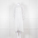 Loup Charmant White Long Sleeve Cotton Coverup Dress