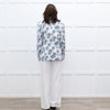 Escada White Blue Floral Blazer Jacket