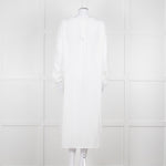 Loup Charmant White Long Sleeve Cotton Coverup Dress