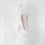 Chanel Pale Grey CC Pearl Button Silk Camisole