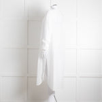 Loup Charmant White Long Sleeve Cotton Coverup Dress