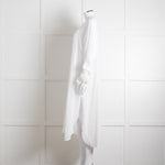 Loup Charmant White Long Sleeve Cotton Coverup Dress