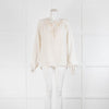 Joseph Cream Silk Tie Front Blouse