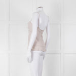 Chanel Pale Grey CC Pearl Button Silk Camisole