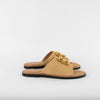 Givenchy 4G Beige Raffia Liquid Flat Mules