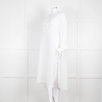 Loup Charmant White Long Sleeve Cotton Coverup Dress