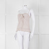Chanel Pale Grey CC Pearl Button Silk Camisole