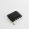 Smythson Black Croc Embossed Leather Zip Around Wallet