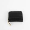 Smythson Black Croc Embossed Leather Zip Around Wallet