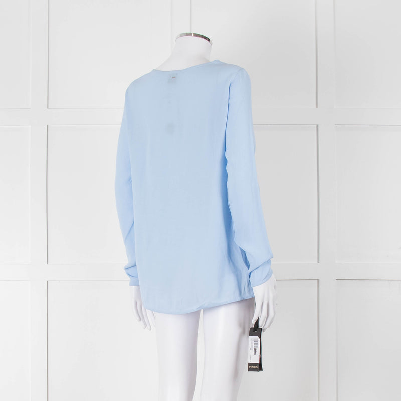 Pinko Pale Blue Long Sleeve Top