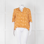 Scotch & Soda Rust Mustard Short Sleeve Top